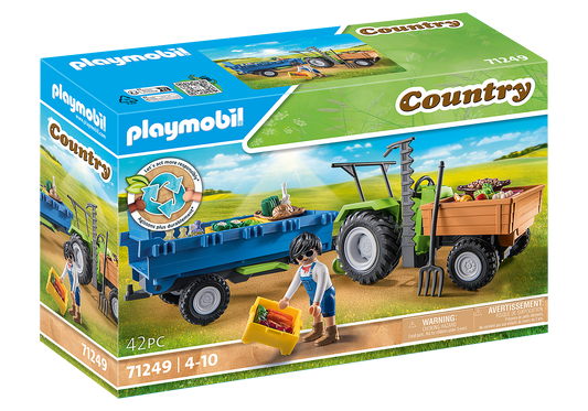 Playmobil 71249 Tractor & Trailer