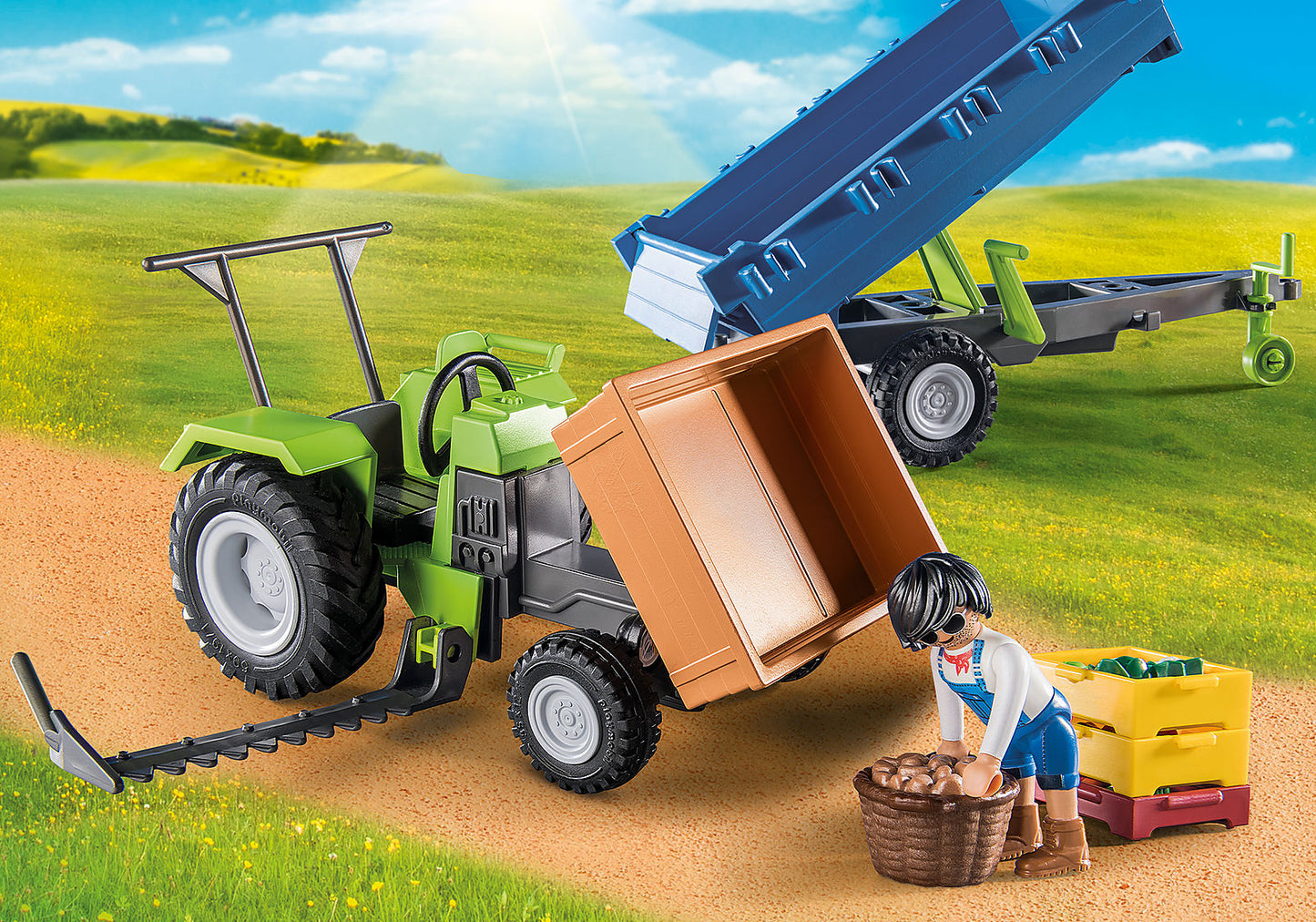 Playmobil 71249 Tractor & Trailer