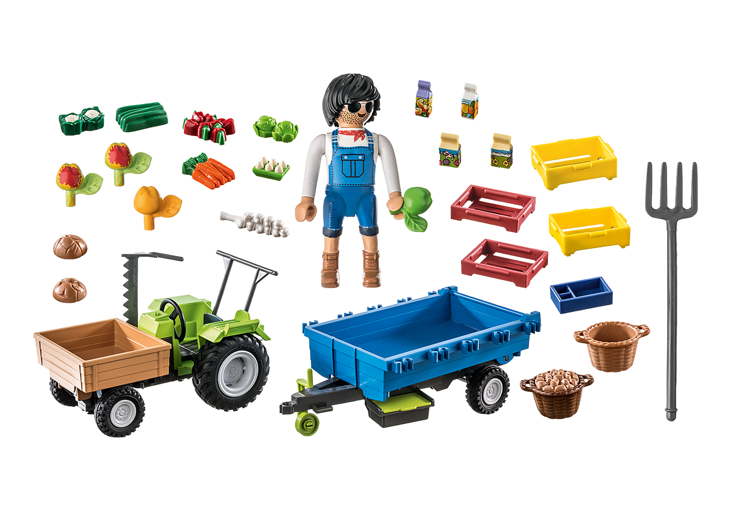 Playmobil 71249 Tractor & Trailer