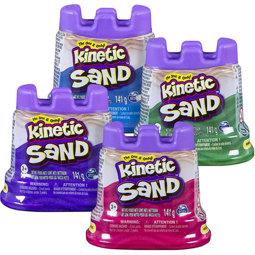 KINETIC SAND SANDCASTLE 5oz ASSORTED