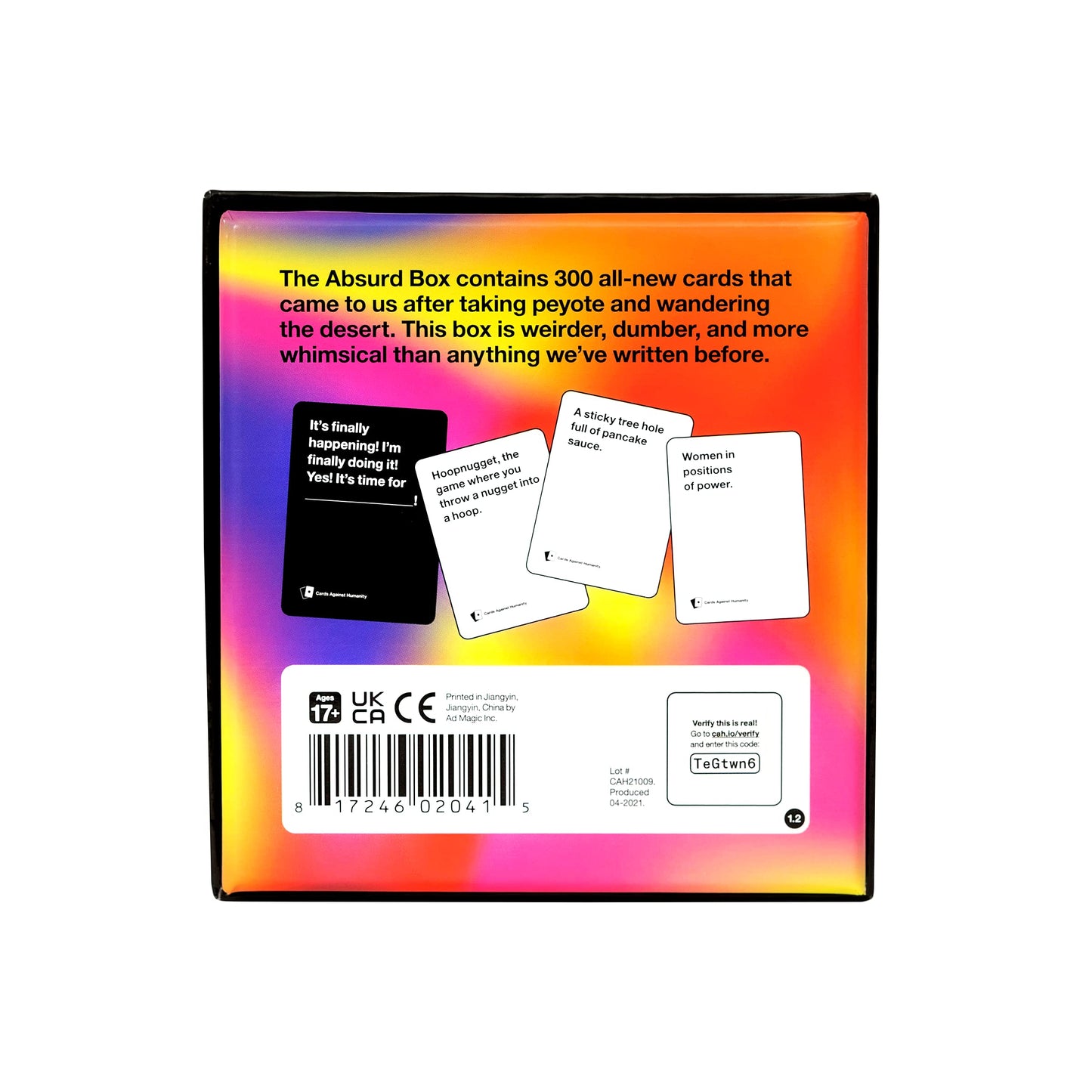 CARDS AGAINST HUMANITY ABSURD BOX