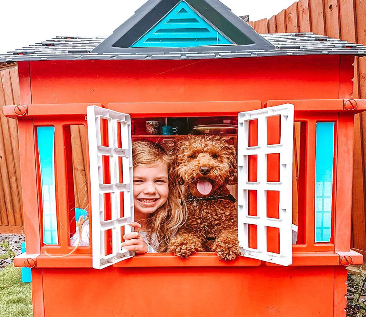 Cape cottage playhouse red top