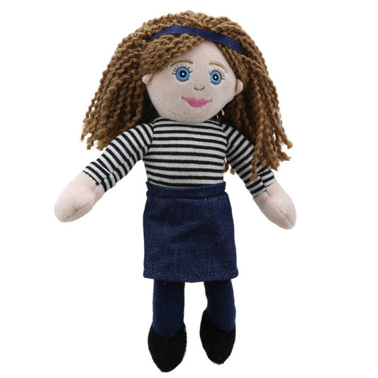 MUM FINGER PUPPET - STRIPY TOP