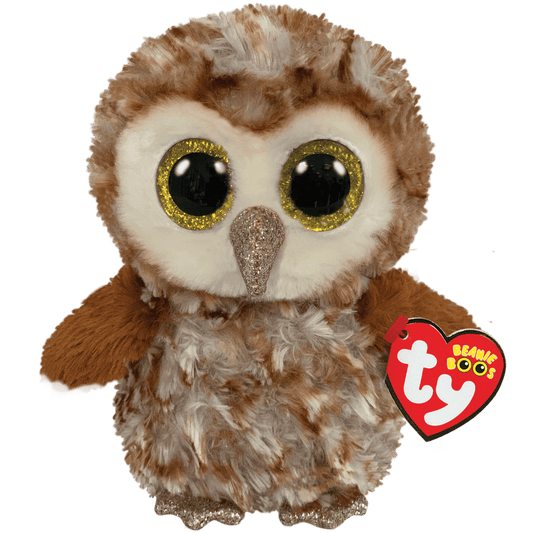 TY PERCY BARN OWL BEANIE BOO 15CM