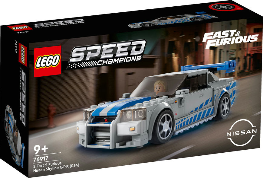 LEGO Speed Champions 2 Fast 2 Furious Nissan Skyline GT-R (R34) Model