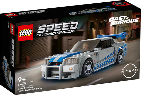 LEGO Speed Champions 2 Fast 2 Furious Nissan Skyline GT-R (R34) Model