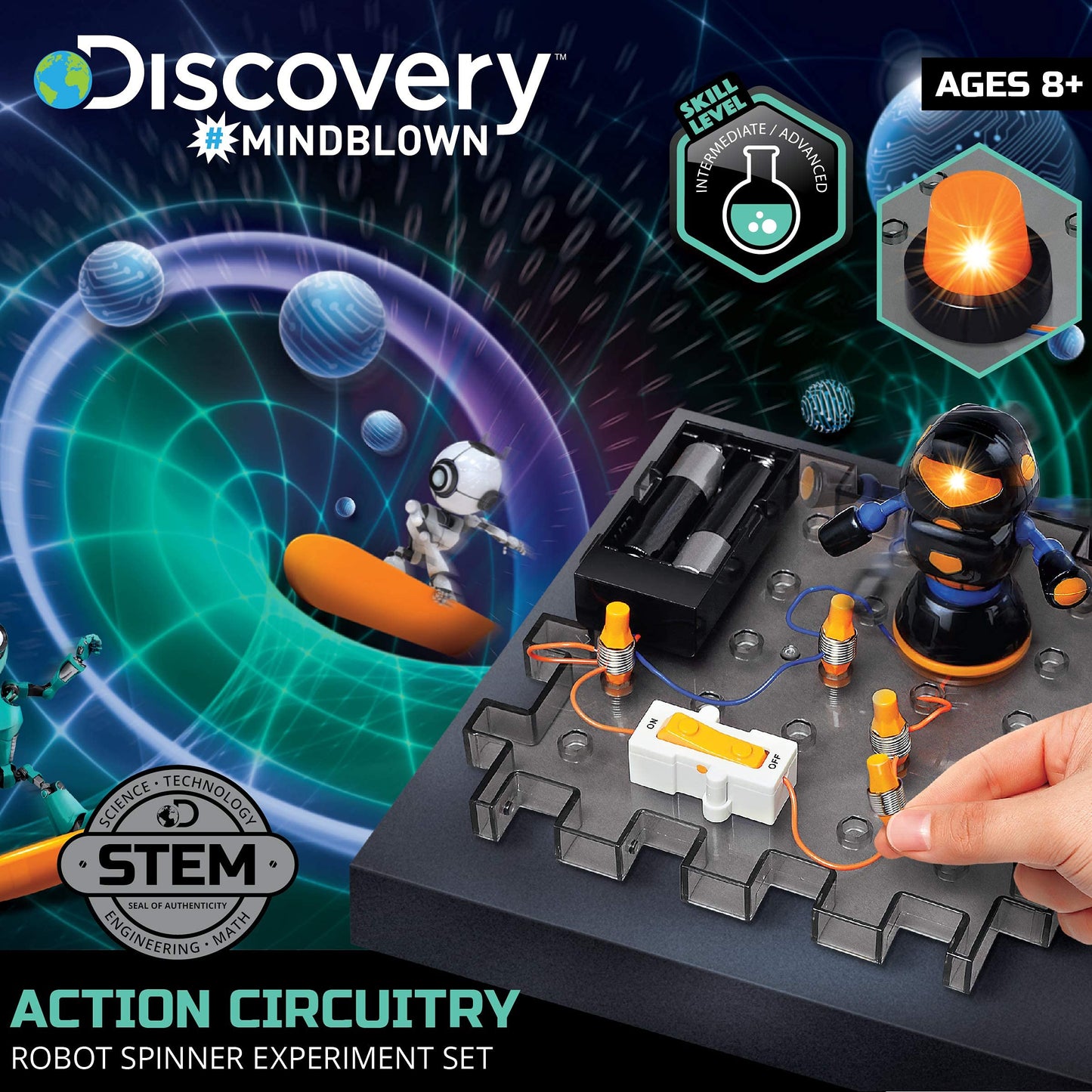 DISCOVERY ACTION CIRCUITRY MINDBLOWN ROBOT SPINNER EXPERIMENT