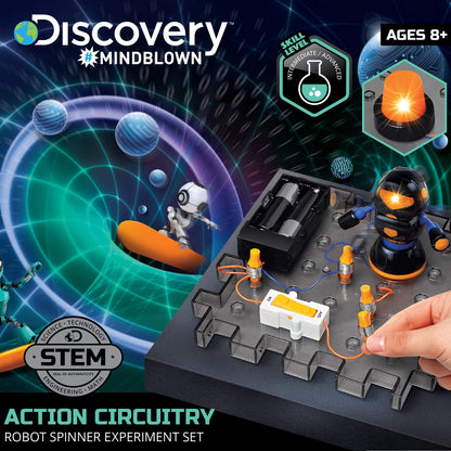 DISCOVERY ACTION CIRCUITRY MINDBLOWN ROBOT SPINNER EXPERIMENT