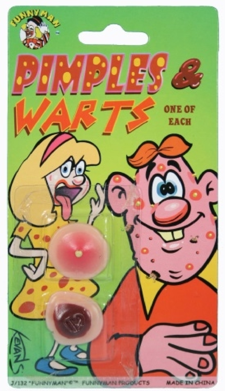 PIMPLES AND WARTS PRACTICAL JOKE