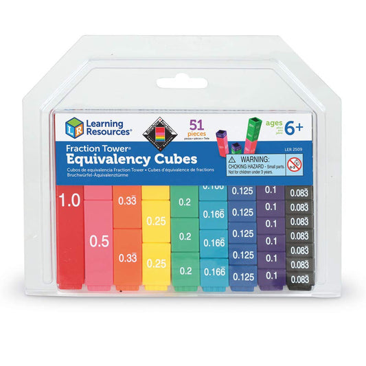 Learning Resources Fraction Tower & Equivalency Cubes