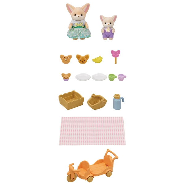 Sylvanian Families Sunny Picnic Set - Fennec Fox Sister & Baby