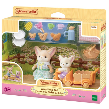 Sylvanian Families Sunny Picnic Set - Fennec Fox Sister & Baby