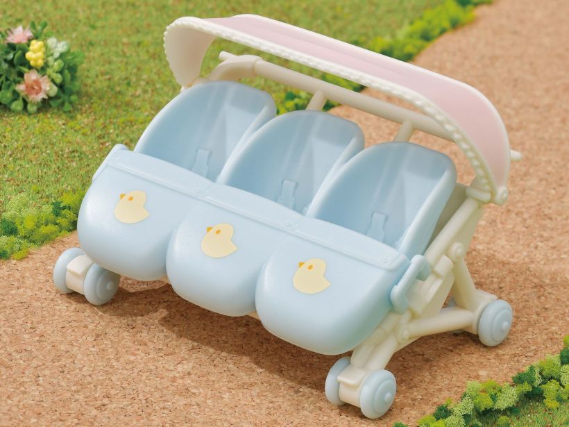 SYLVANIAN FAMILIES TRIPLETS STROLLER