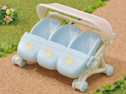 SYLVANIAN FAMILIES TRIPLETS STROLLER