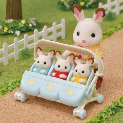 SYLVANIAN FAMILIES TRIPLETS STROLLER