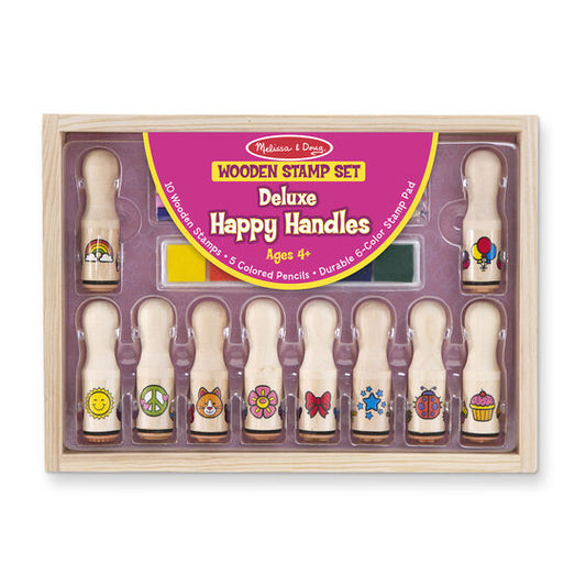 MELISSA & DOUG WOODEN HANDLE STAMPS