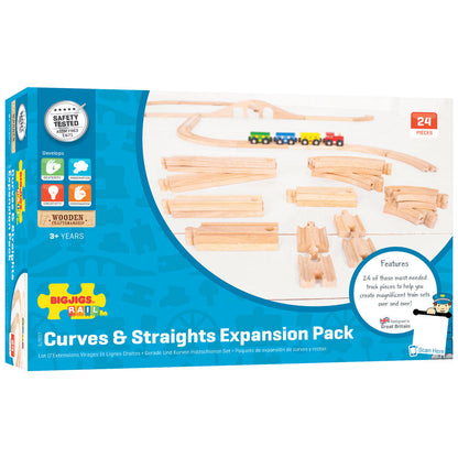 BigJigs Straights & Curves Track Pack