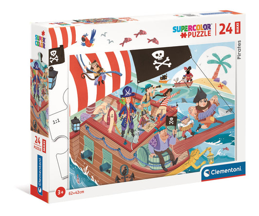 CLEMENTONI PIRATES MAXI 24 PIECE JIGSAW PUZZLE