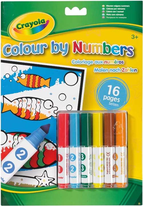 CRAYOLA COLOUR BY NUMBERS