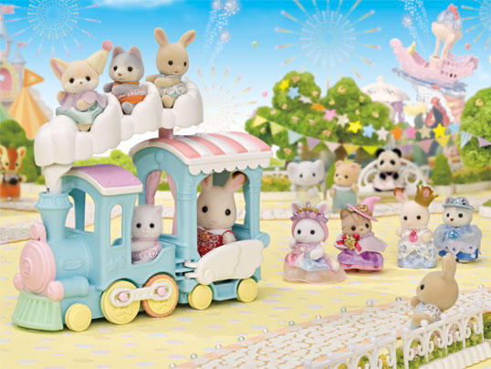 Sylvanian Families Floating Cloud Rainbow Train