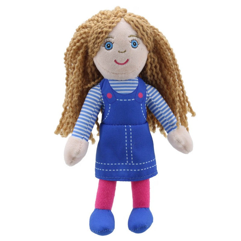 GIRL - BLUE TOP FINGER PUPPET