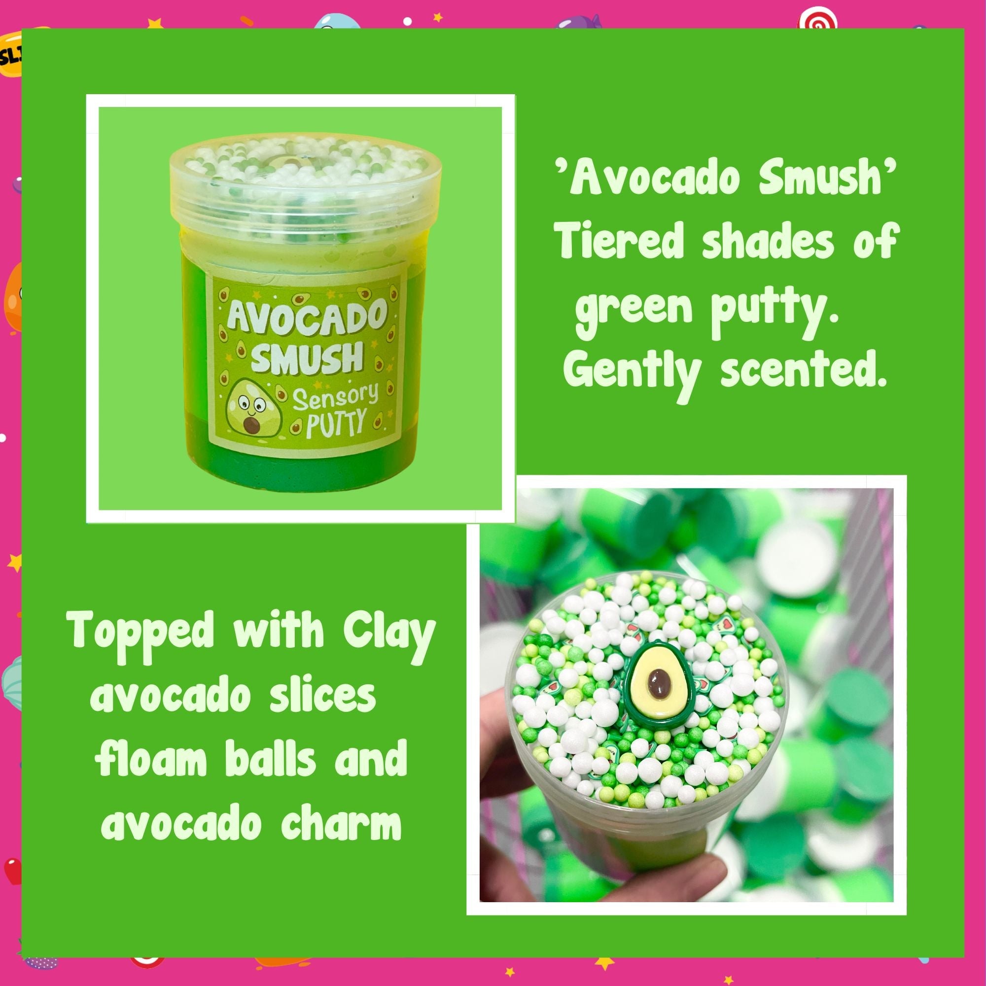 Avocado Smash Sensory Putty Slime