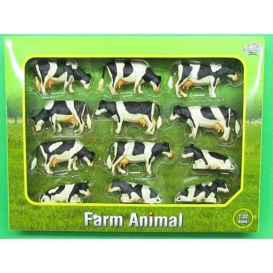 1:32 PACK OF 12 LYING/STANDING COWS