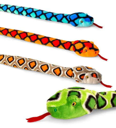 Keel Eco Snake 200cm Soft Toy (Assorted Colours)