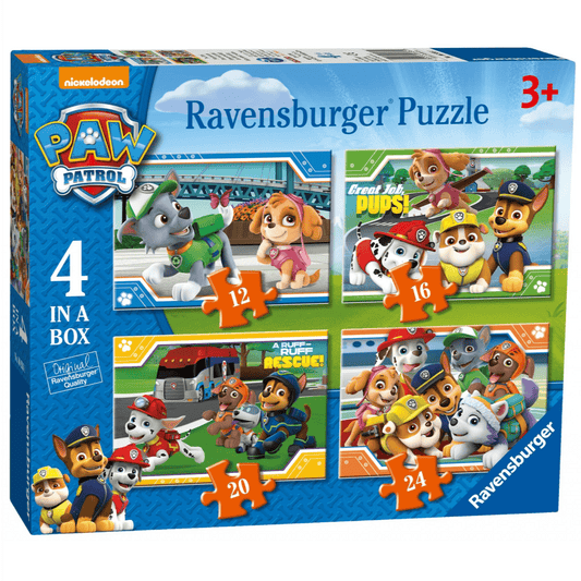 RAVENSBURGER PAW PATROL 4 IN A BOX JIGSAW PUZZLES -  YELP