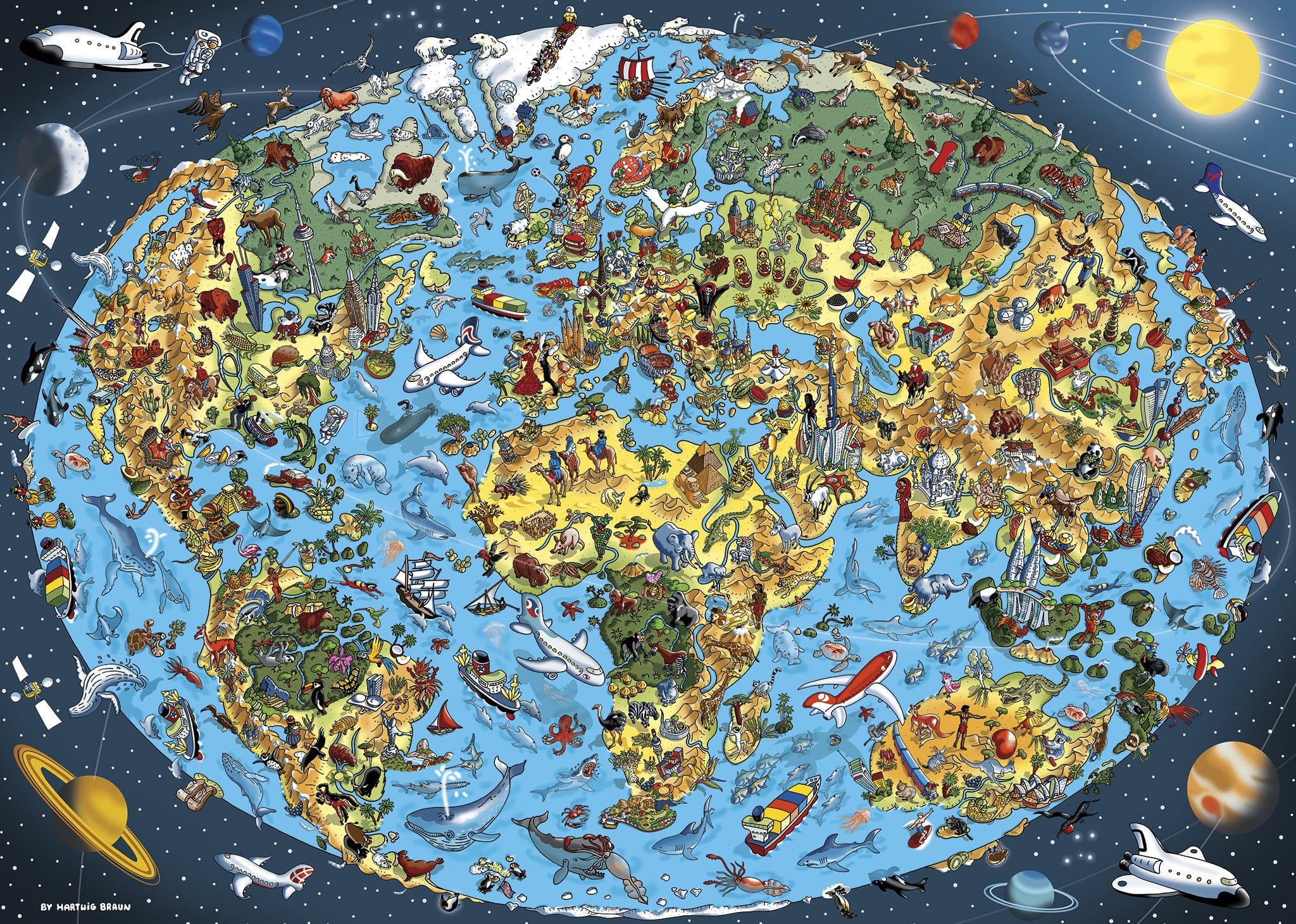 Our Great Planet 1000 Piece Jigsaw Puzzle