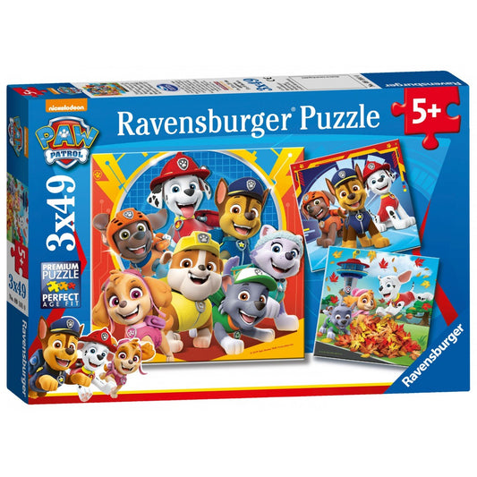 RAVENSBURGER PAW PATROL 3 X 49 PIECE JIGSAW PUZZLES