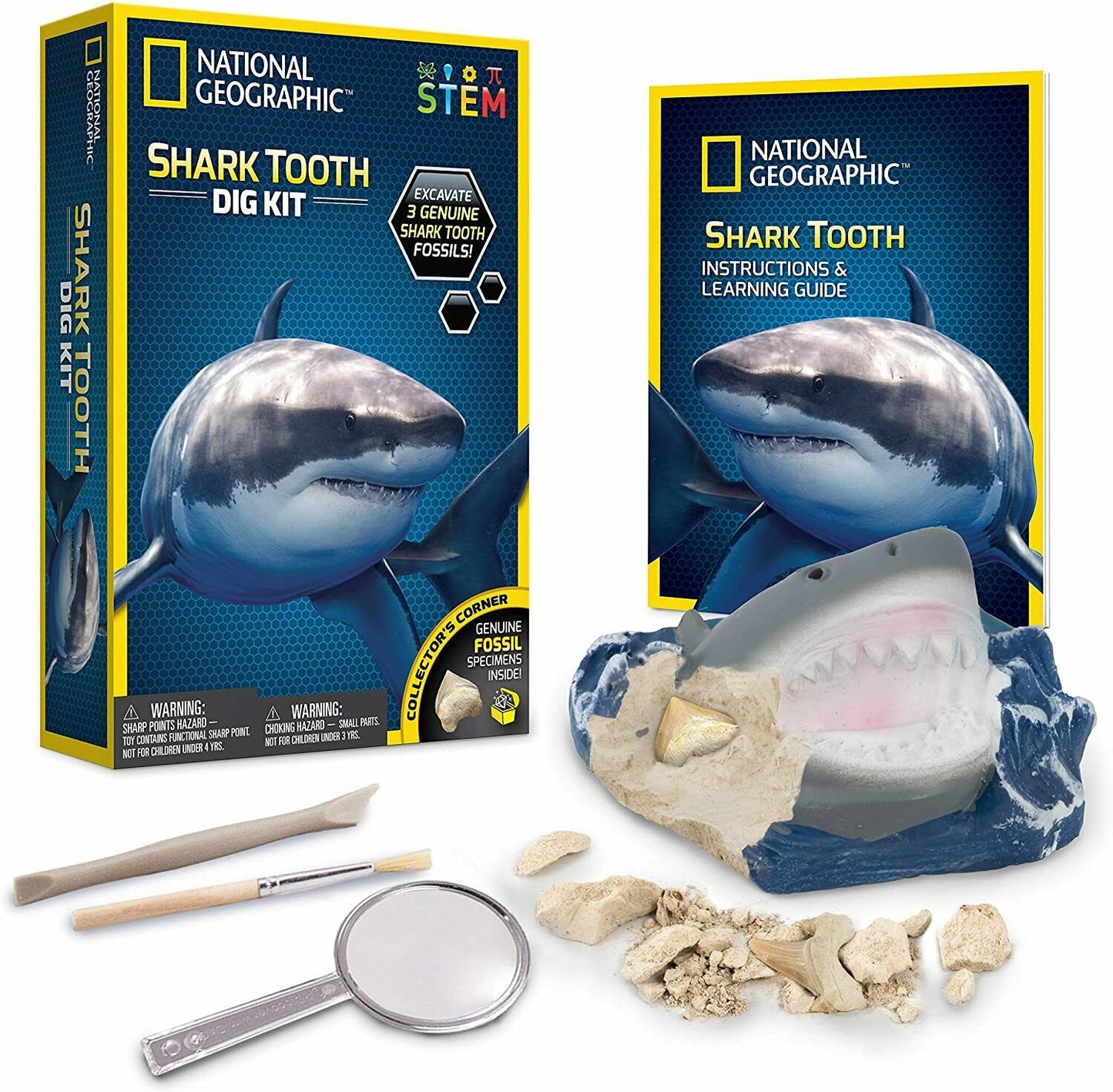 NATIONAL GEOGRAPHIC SHARK TOOTH DIG KIT