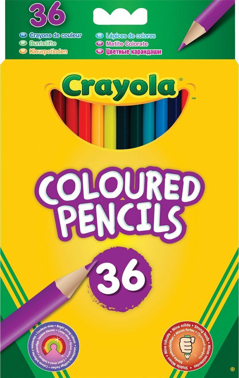 CRAYOLA COLOURING PENCILS 36 PACK
