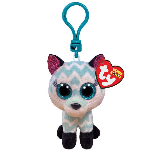 TY ATLAS FOX KEY RING